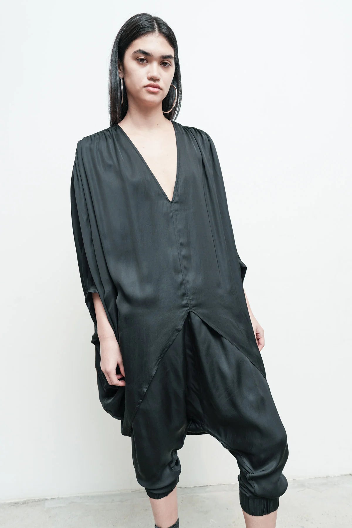 River Shirt in Black by Nicholas K-Tops-Nicholas K-Idlewild
