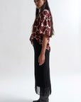 Blaine Fringe Skirt in Black by Rodebjer