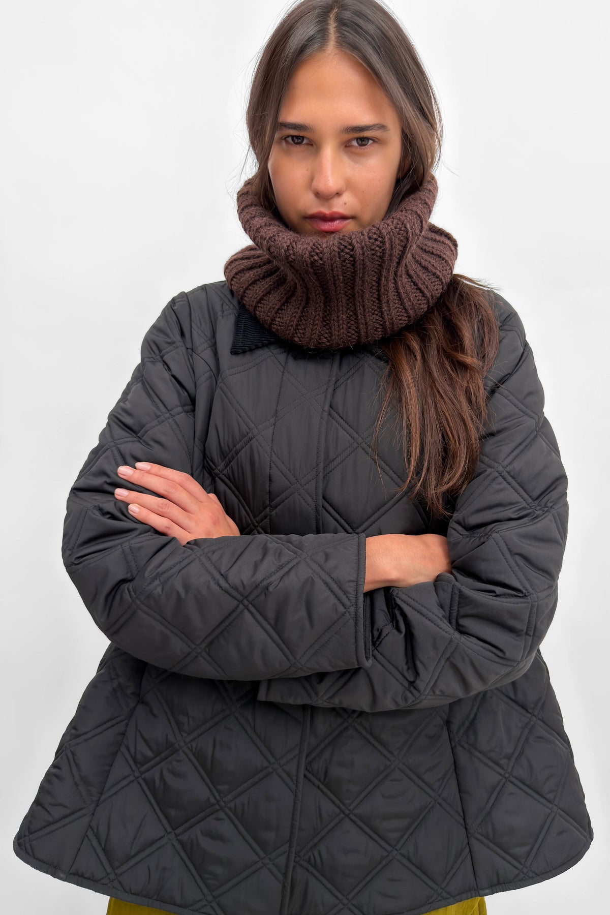 Taby Alpaca Scarf in Dark Coffee by Rodebjer