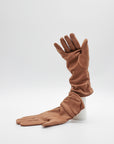 Ruched Lambskin Cashmere Lined Gloves in Camel by Gloves Forino 1899-Gloves Forino 1899-Idlewild-Cincinnati