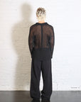Rustic Mesh Cardigan in Black by Homme Plisse Issey Miyake-Homme Plisse Issey Miyake-Idlewild-Cincinnati