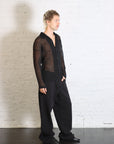 Rustic Mesh Cardigan in Black by Homme Plisse Issey Miyake-Homme Plisse Issey Miyake-Idlewild-Cincinnati