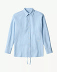 Tie-back Shirt in Blue Stripe by MM6 Maison Margiela