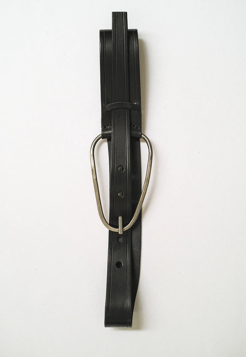 Rhone Belt in Black/Silver by Johnny Farah