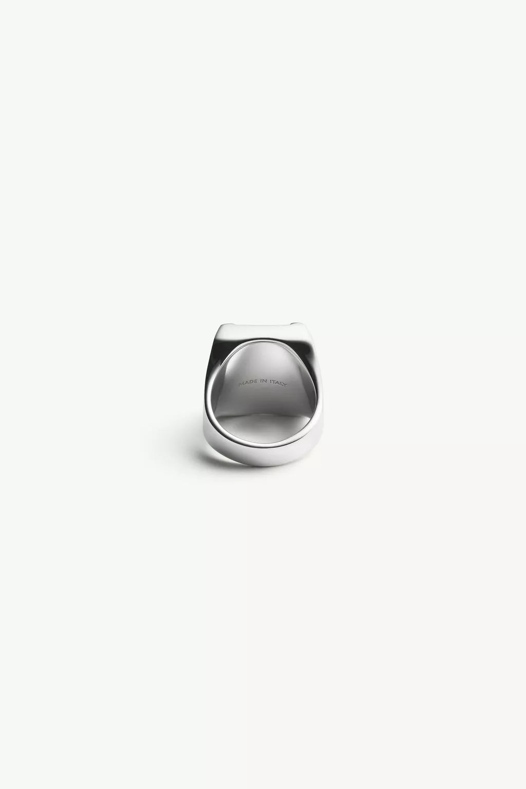 Unexisting Stone Ring in Polished Palladio by MM6 Maison Margiela