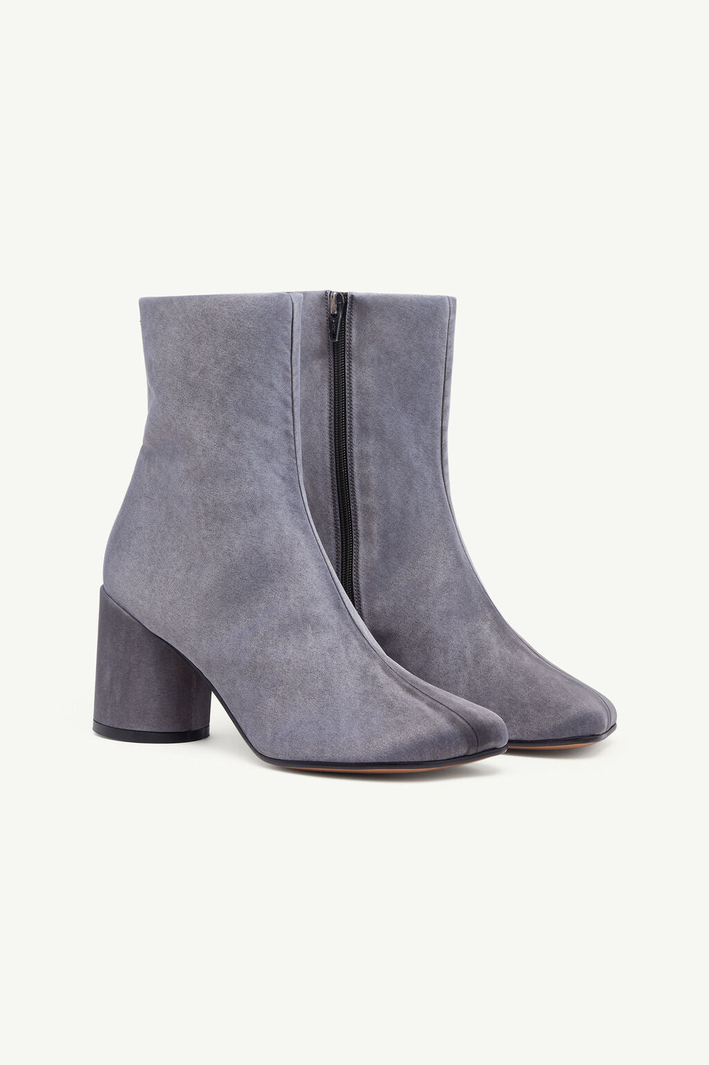 Satin Anatomic Ankle Boot in Grey by MM6 Maison Margiela-MM6-Idlewild-Cincinnati