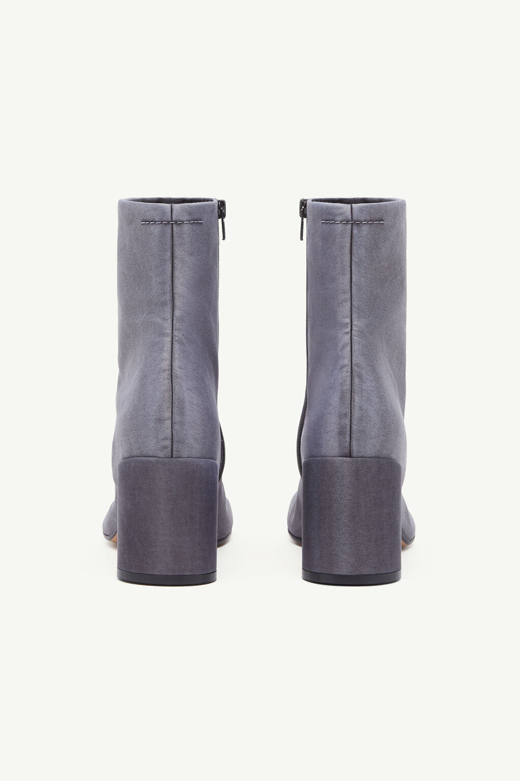 Satin Anatomic Ankle Boot in Grey by MM6 Maison Margiela-MM6-Idlewild-Cincinnati