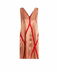 Satin Seamed Sleeveless Mini Dress in Brown by MM6 Maison Margiela-MM6-Idlewild-Cincinnati