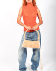 Savvas Shoulder Bag in Brown Paper by Dentro-Dentro-Idlewild-Cincinnati
