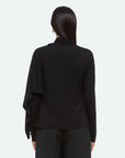 Scarf Long Sleeve Top in Black by Helmut Lang-Helmut Lang-Idlewild-Cincinnati