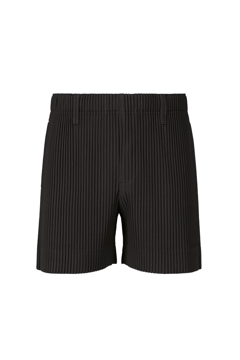 Tailored Pleats 3 Shorts in Black by Homme Plissé Issey Miyake