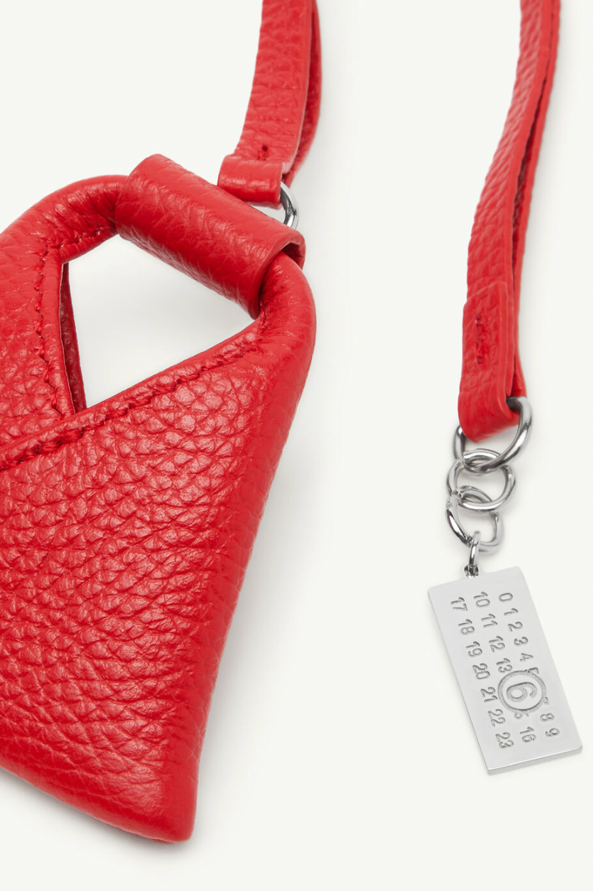 Japanese Bag Charm in Red by MM6 Maison Margiela