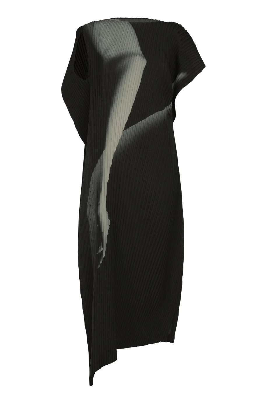 Hands of Lover Pleats Dress in Black-Hued by Issey Miyake