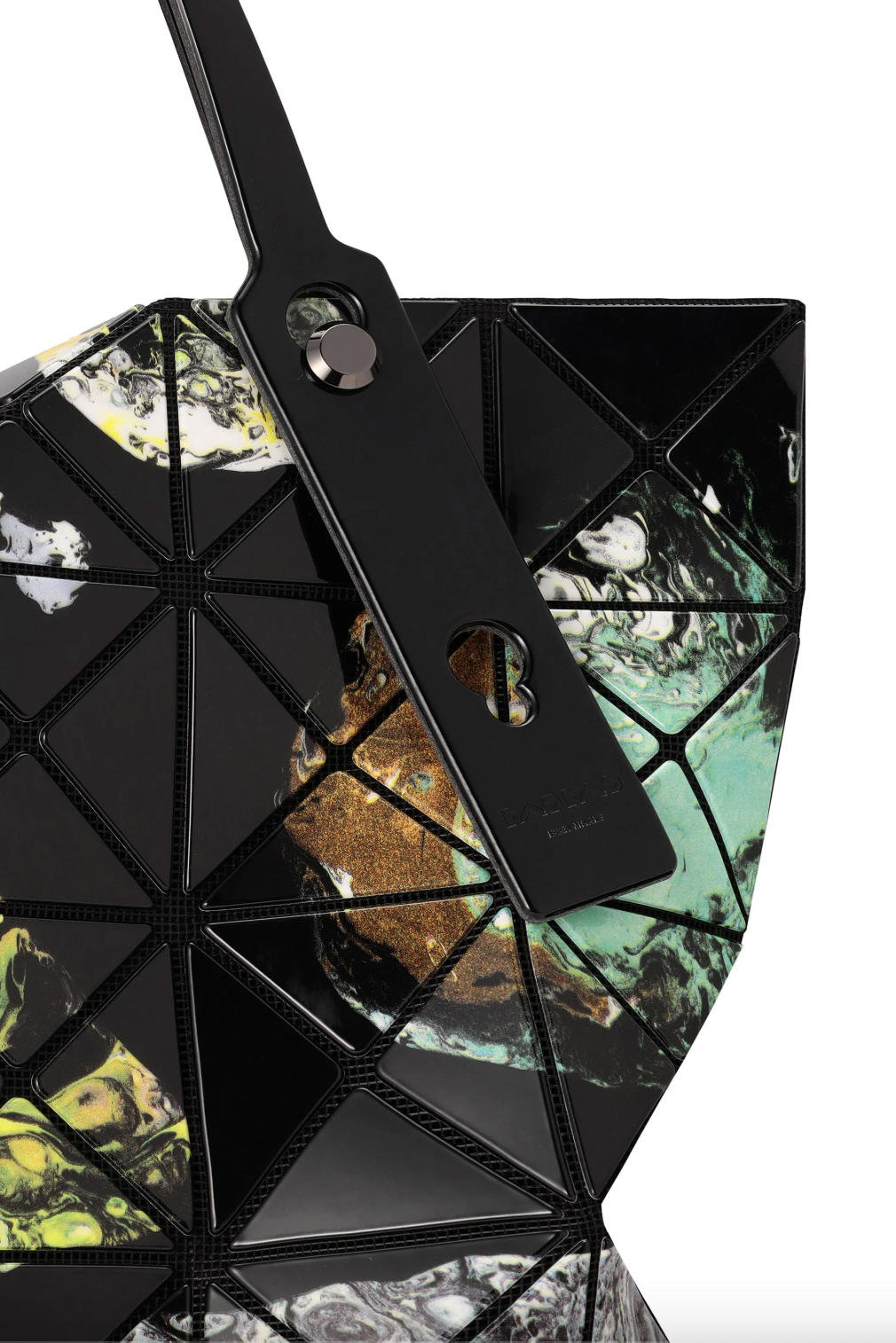 Cosmic Tote Bag in Black Base by Bao Bao Issey Miyake