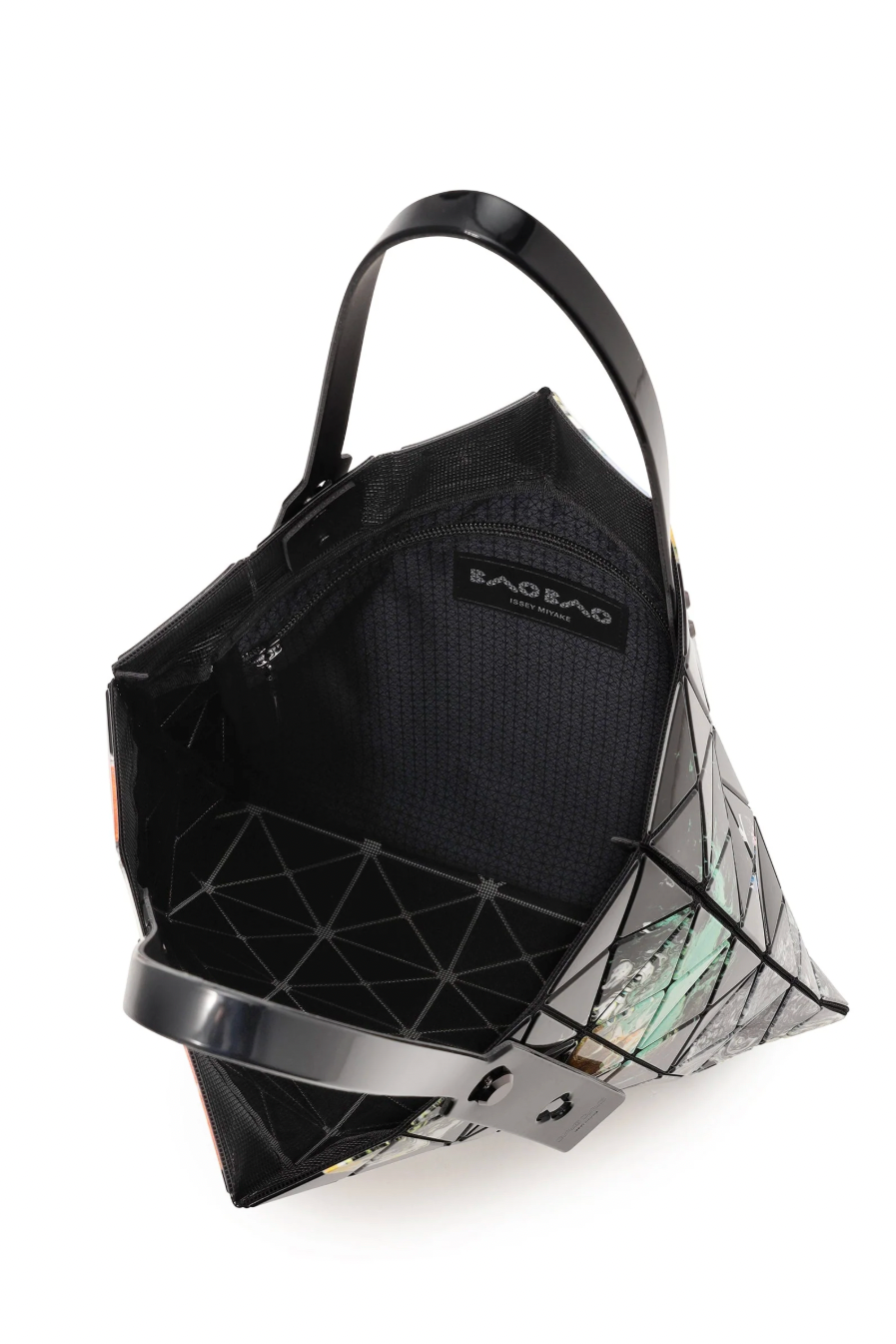 Cosmic Tote Bag in Black Base by Bao Bao Issey Miyake