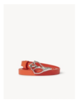 Petit Shell Pebble Belt in Retro Red by Rodebjer