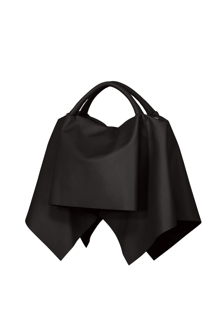 Square Bag (Leather) in Black by Issey Miyake-Issey Miyake-Idlewild-Cincinnati