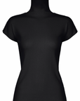 Cotton Baguette BK-68 Short Sleeve Top in Black by Issey Miyake-Issey Miyake-Idlewild-Cincinnati