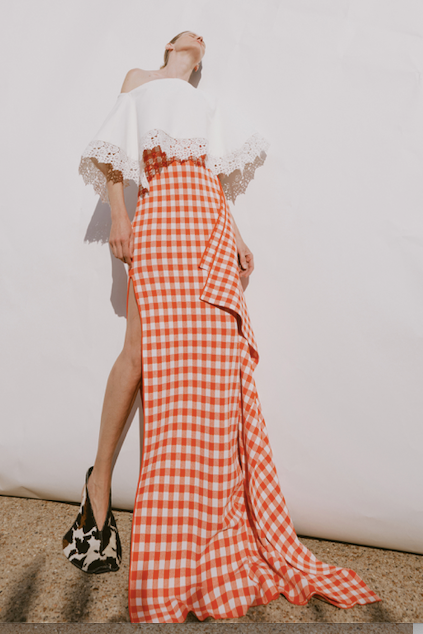 Knitted Fitted Maxi Skirt in Red by A.W.A.K.E. Mode-A.W.A.K.E. Mode-Idlewild-Cincinnati