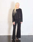 Scuba Bell Bottom Pants in Black by Planet-Planet-Idlewild-Cincinnati