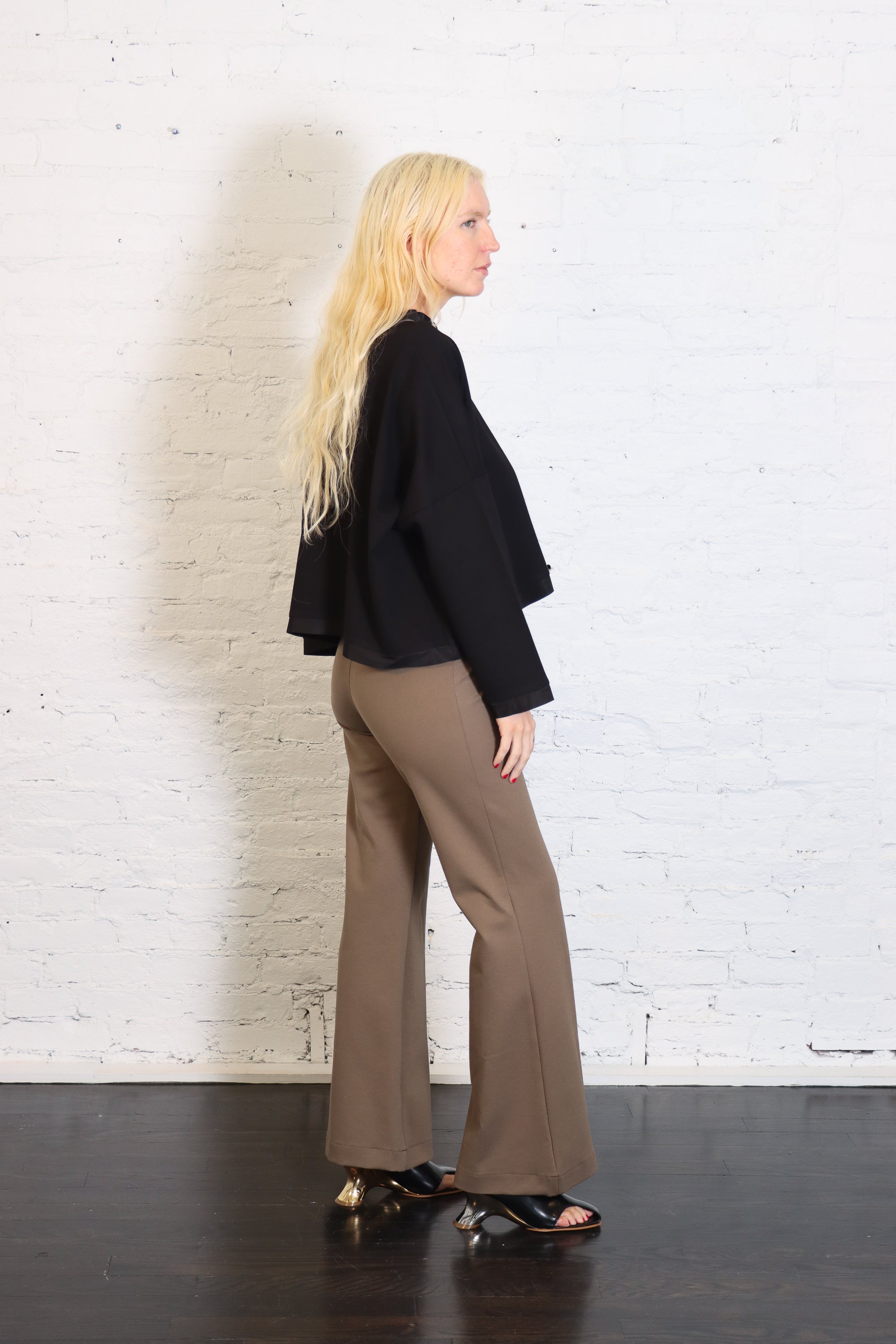 Scuba Bell Bottom Pants in Turtle by Planet-Planet-Idlewild-Cincinnati
