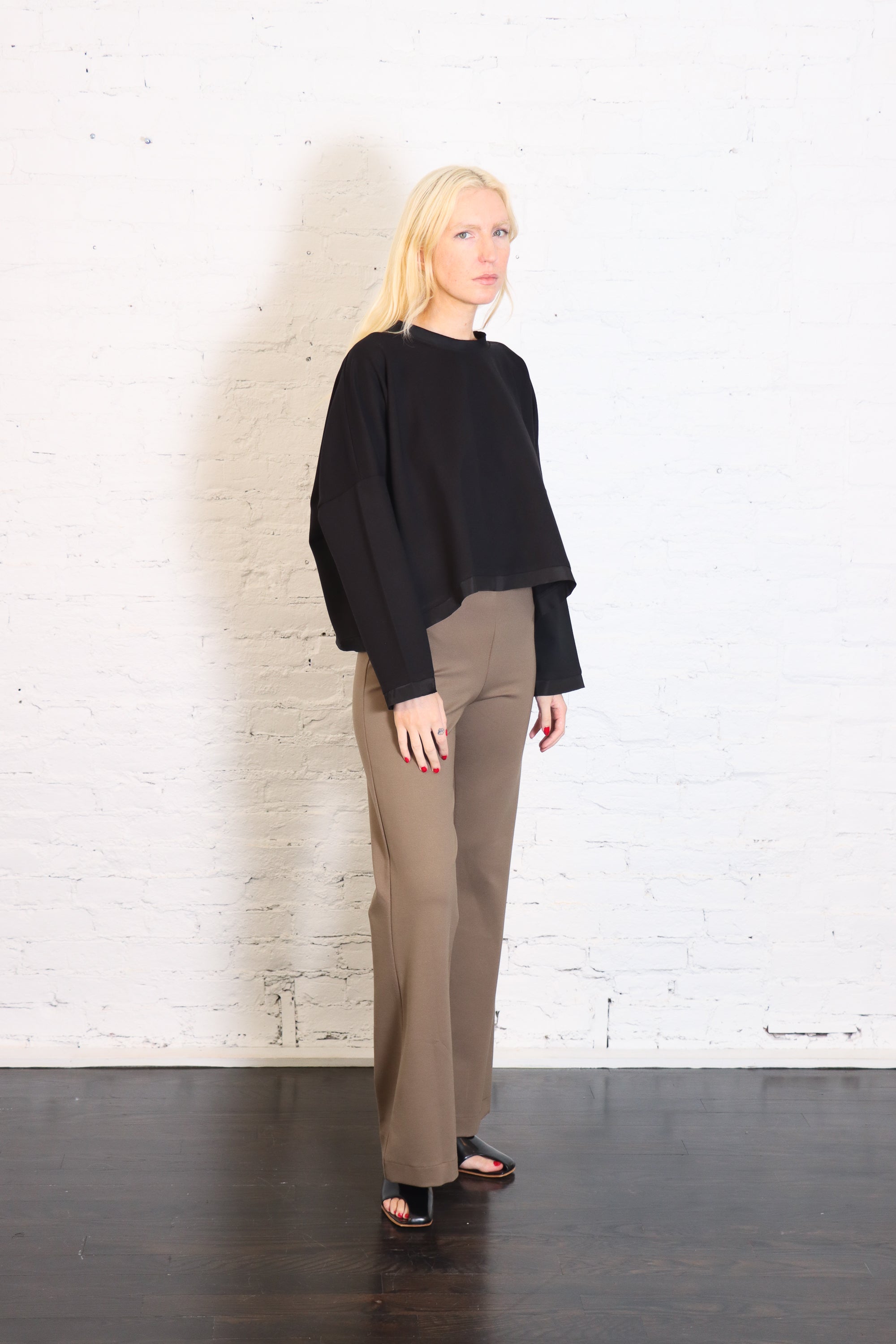 Scuba Bell Bottom Pants in Turtle by Planet-Planet-Idlewild-Cincinnati