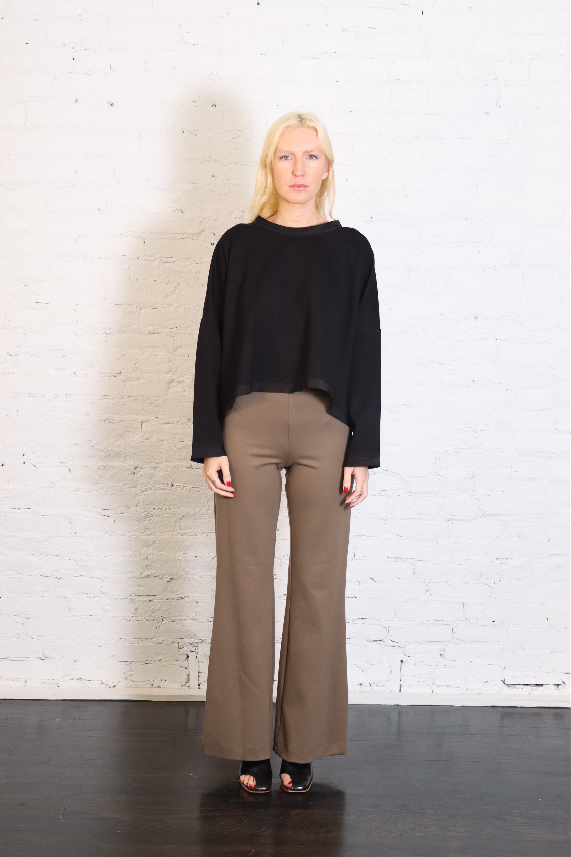 Scuba Bell Bottom Pants in Turtle by Planet-Planet-Idlewild-Cincinnati