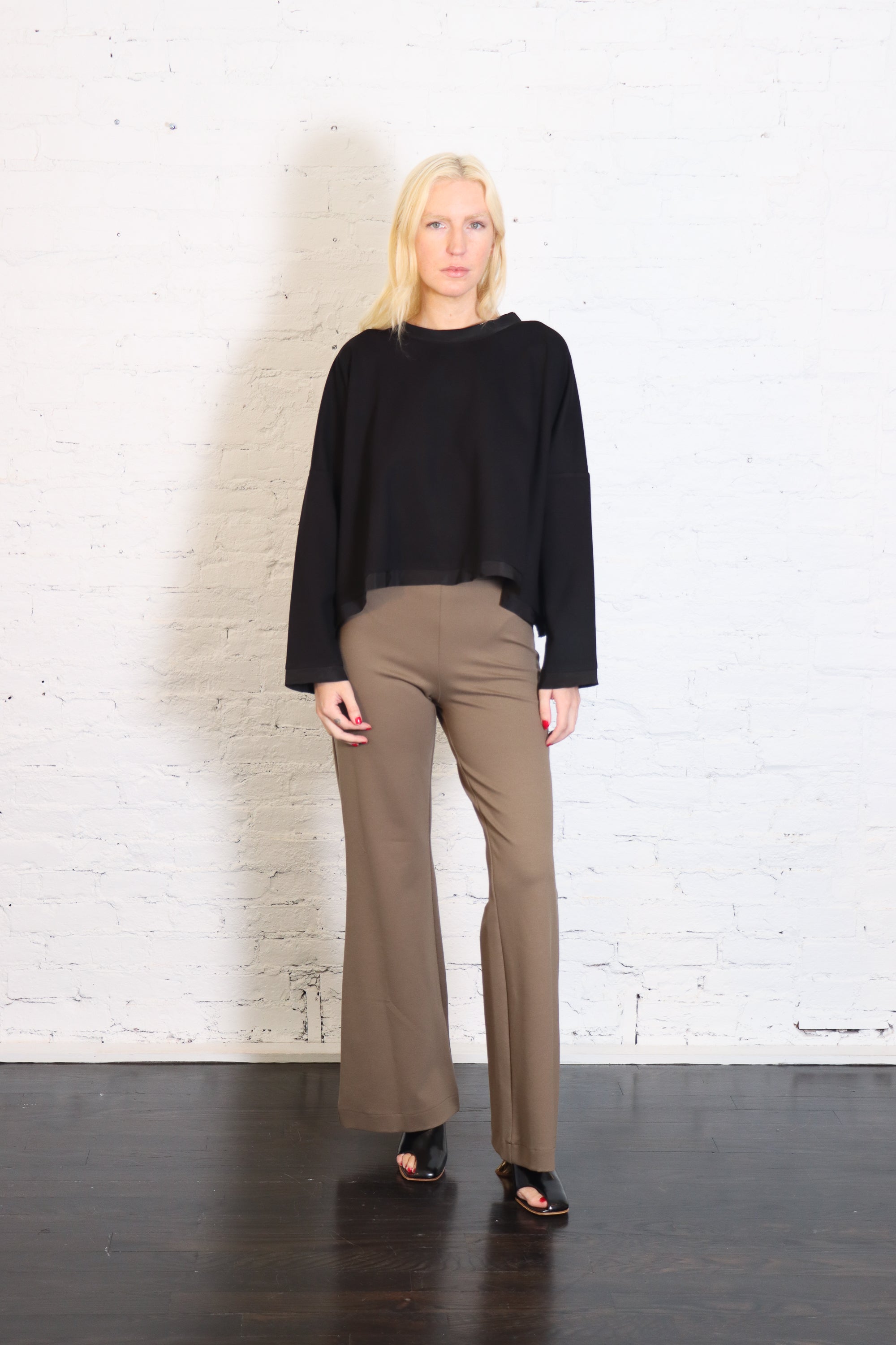 Scuba Bell Bottom Pants in Turtle by Planet-Planet-Idlewild-Cincinnati
