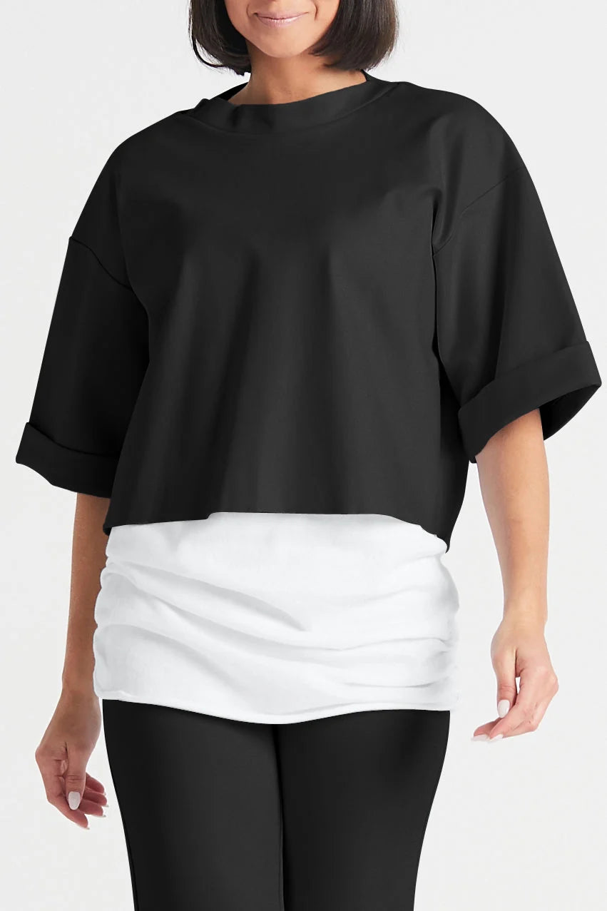 Scuba Boxy T in Black by Planet-Planet-Idlewild-Cincinnati