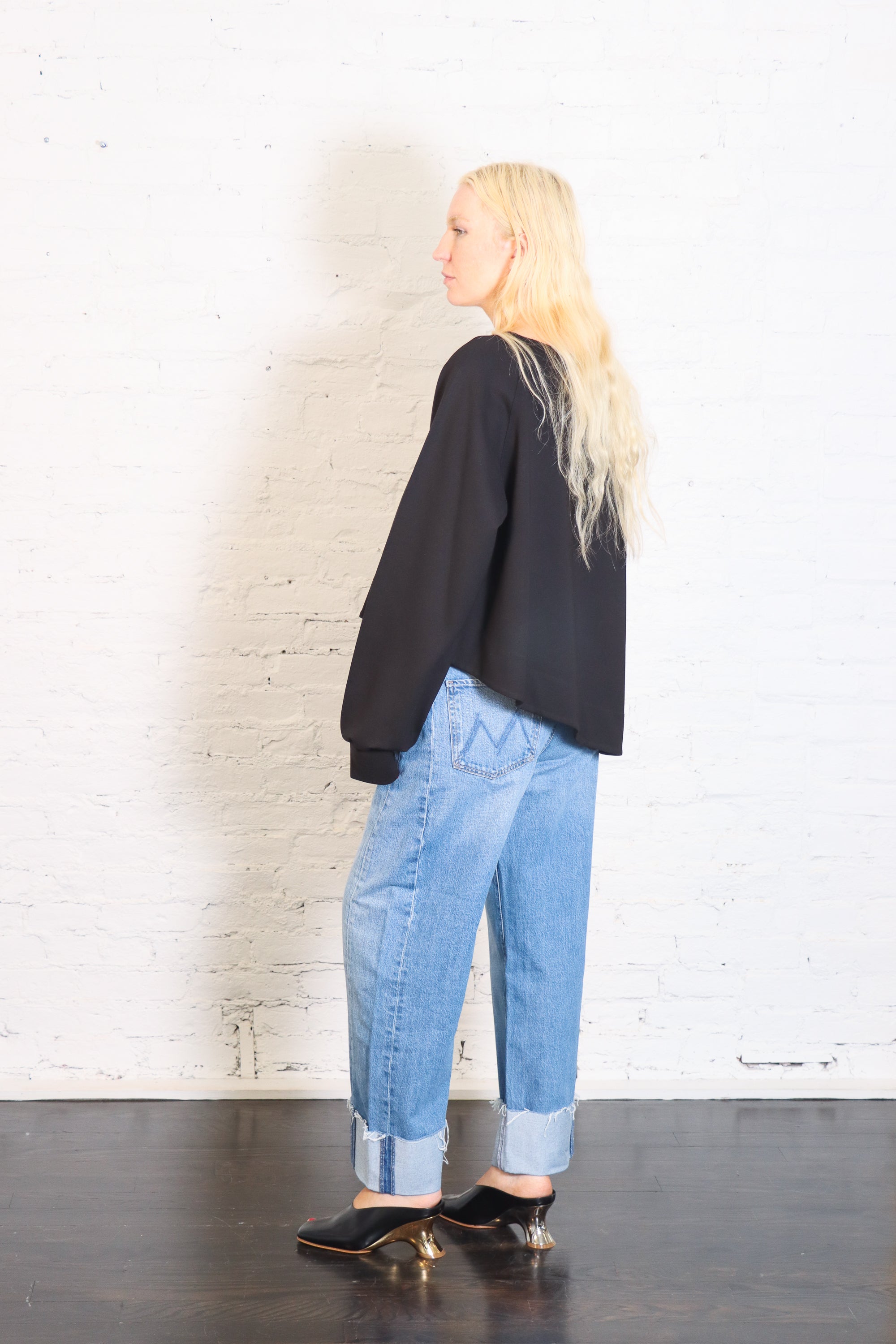 Scuba Mini Puff Top in Black by Planet-Planet-Idlewild-Cincinnati