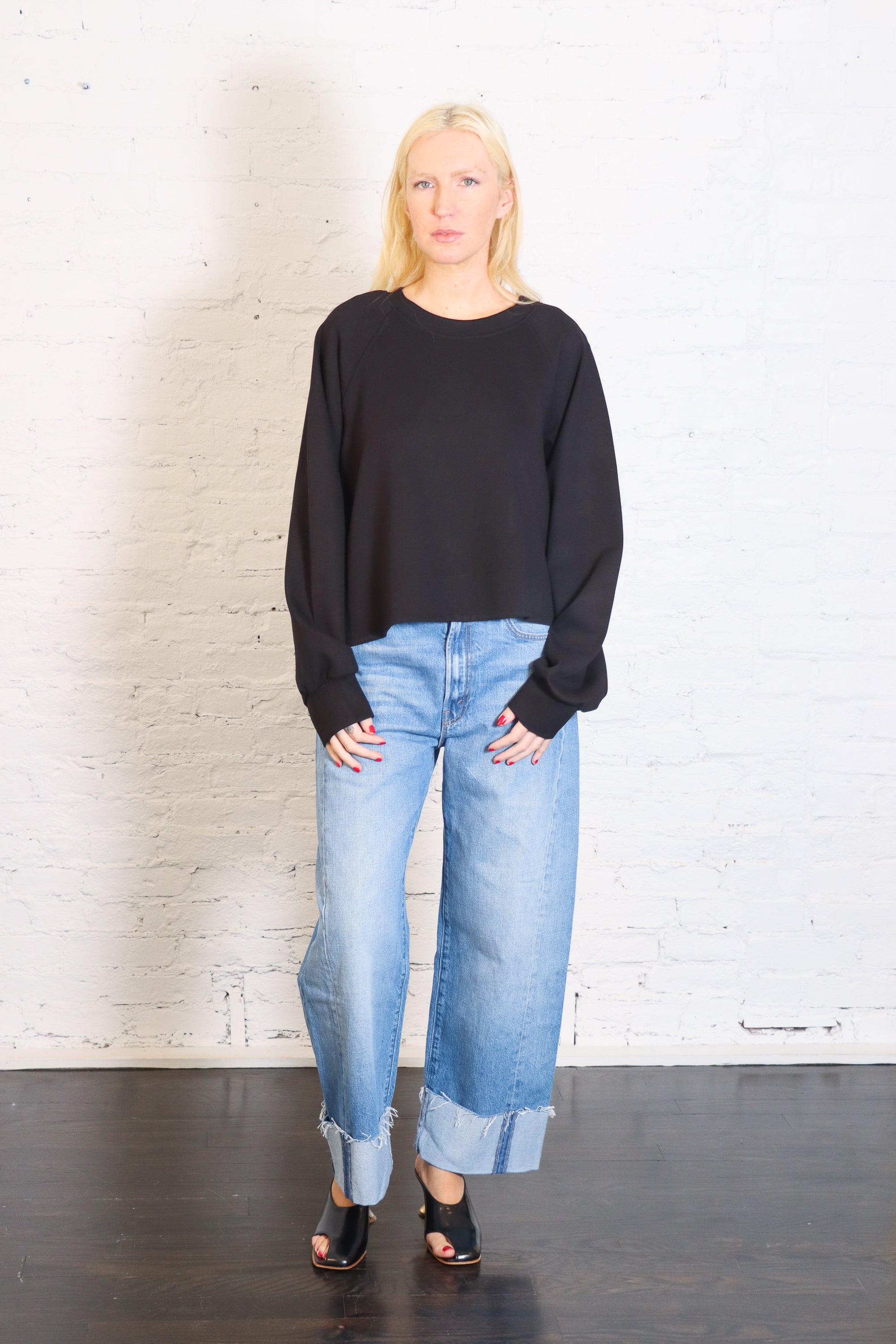 Scuba Mini Puff Top in Black by Planet-Planet-Idlewild-Cincinnati