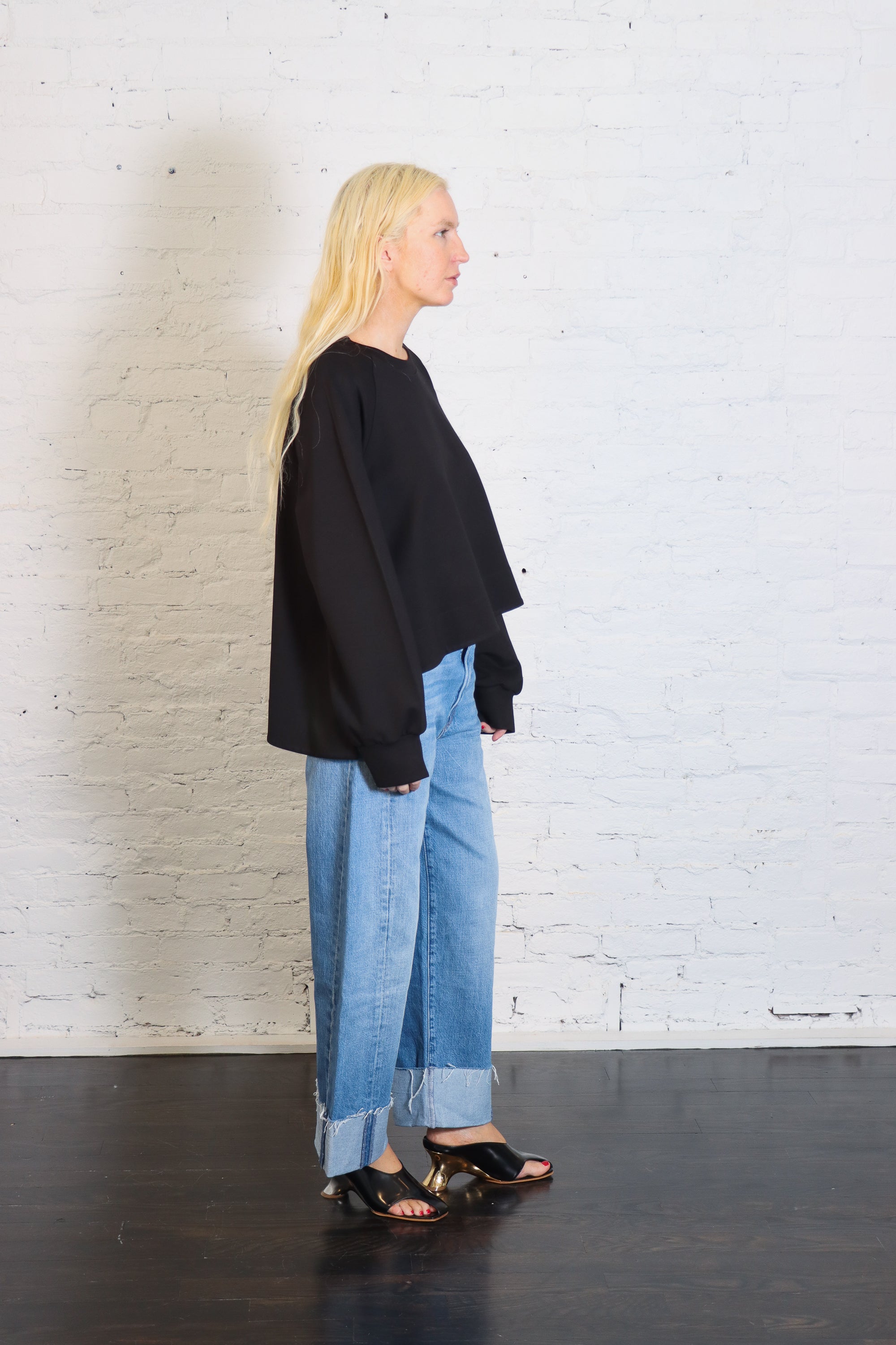 Scuba Mini Puff Top in Black by Planet-Planet-Idlewild-Cincinnati