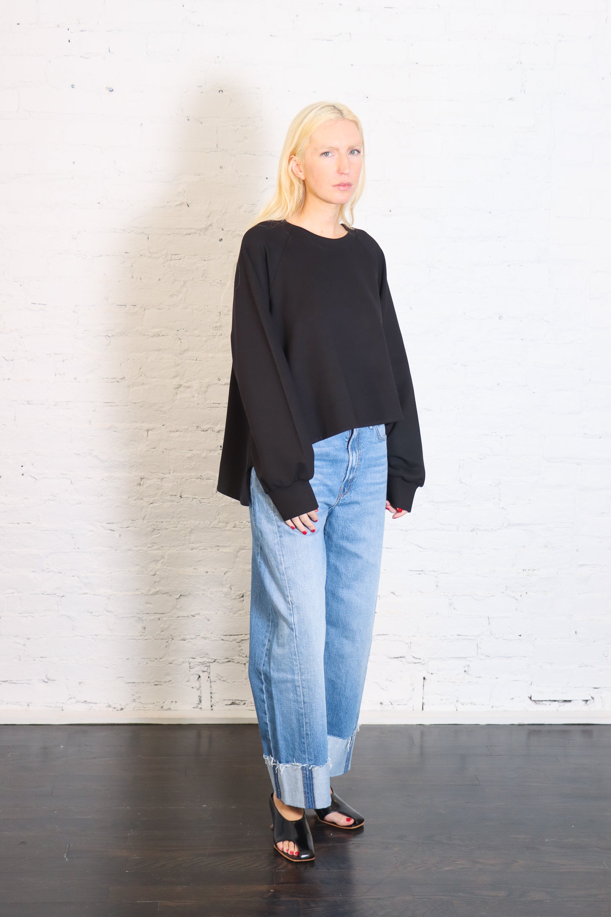 Scuba Mini Puff Top in Black by Planet-Planet-Idlewild-Cincinnati