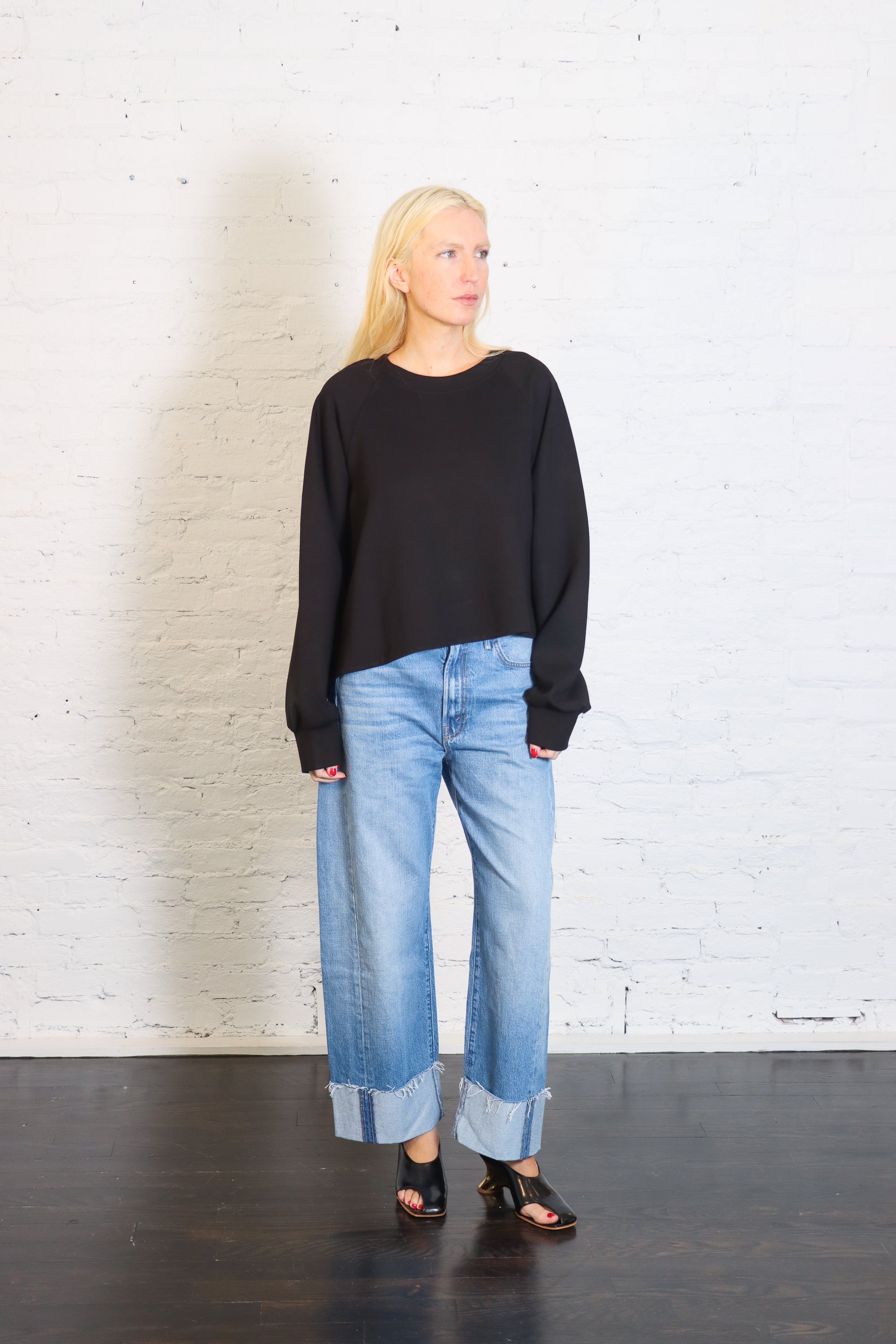 Scuba Mini Puff Top in Black by Planet-Planet-Idlewild-Cincinnati