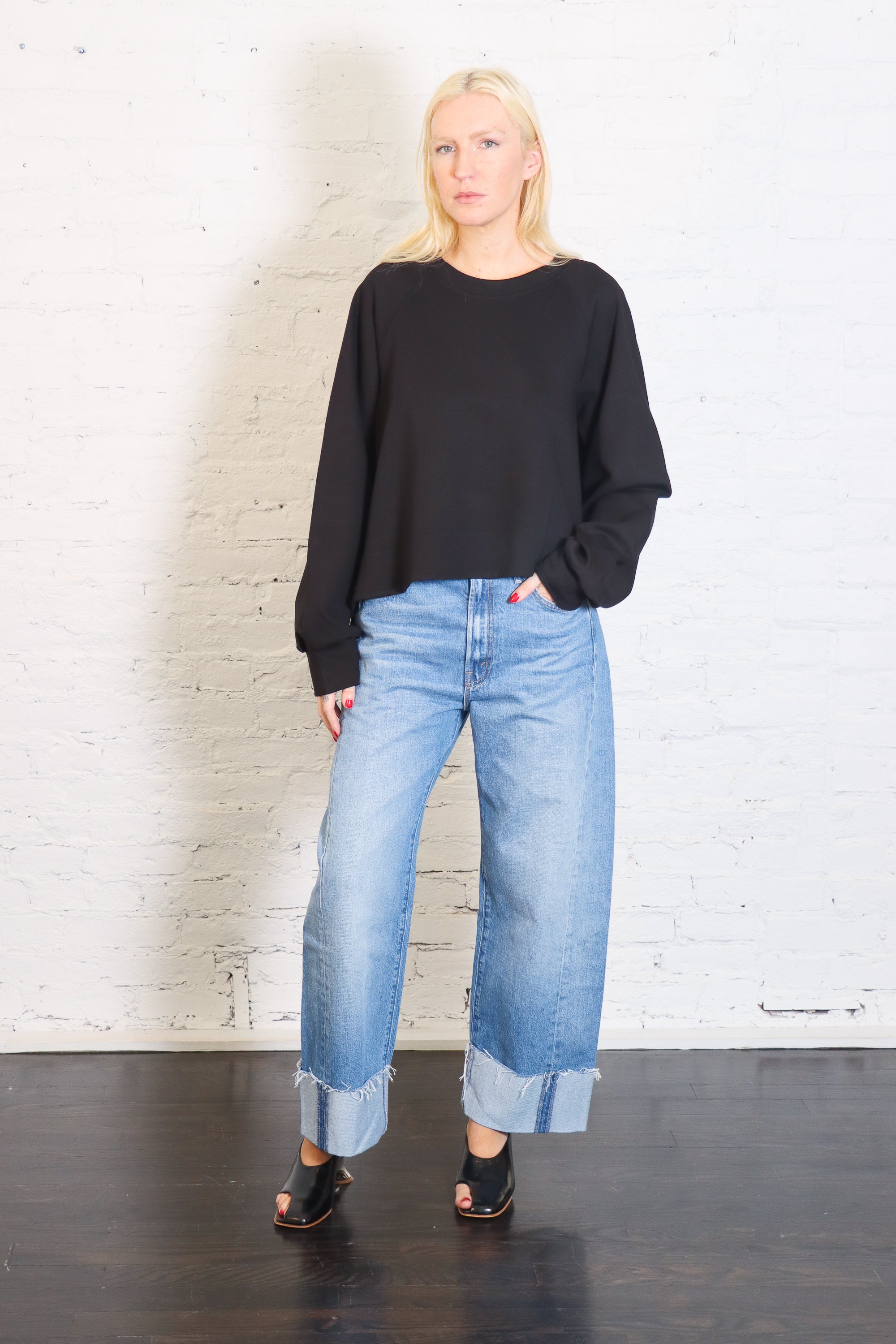 Scuba Mini Puff Top in Black by Planet-Planet-Idlewild-Cincinnati