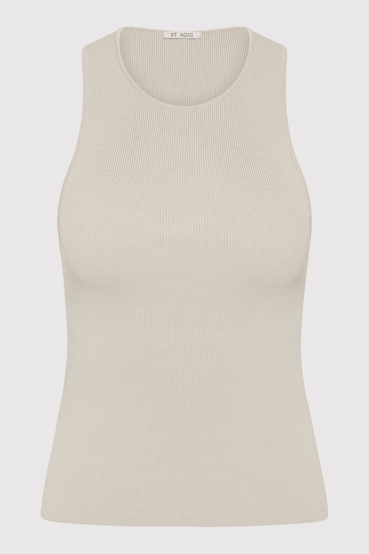 Sculpted Knit Top in Silver by St. Agni-Tops-St. Agni-Idlewild