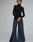 Sculpted Shoulder Turtleneck in Black by KAPHILL-Kaphill-Idlewild