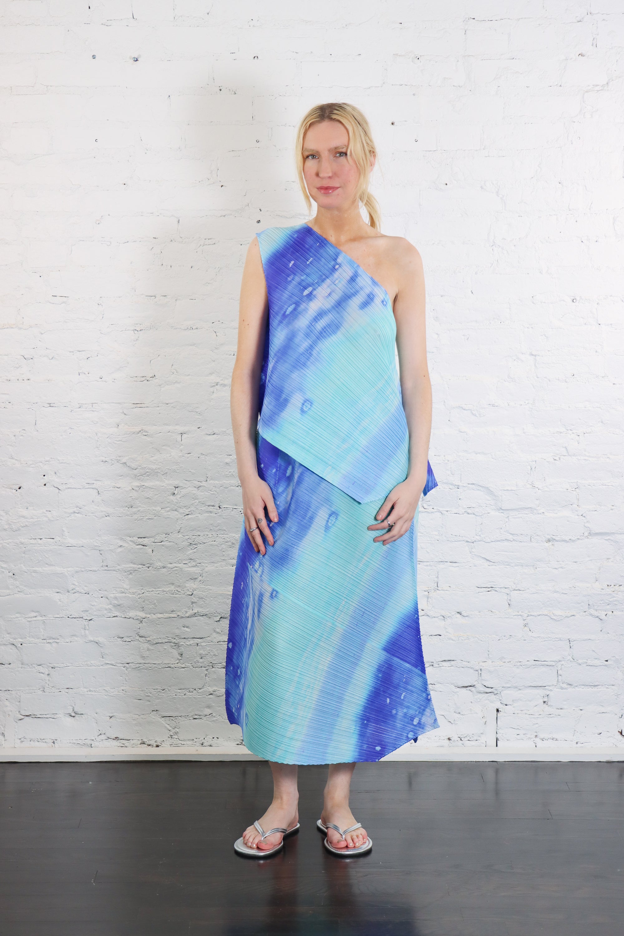 Sea Bubble Skirt in Blue by Pleats Please Issey Miyake – Idlewild