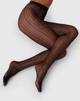 Selma Net Tights in Black by Swedish Stockings-Swedish Stockings-Idlewild