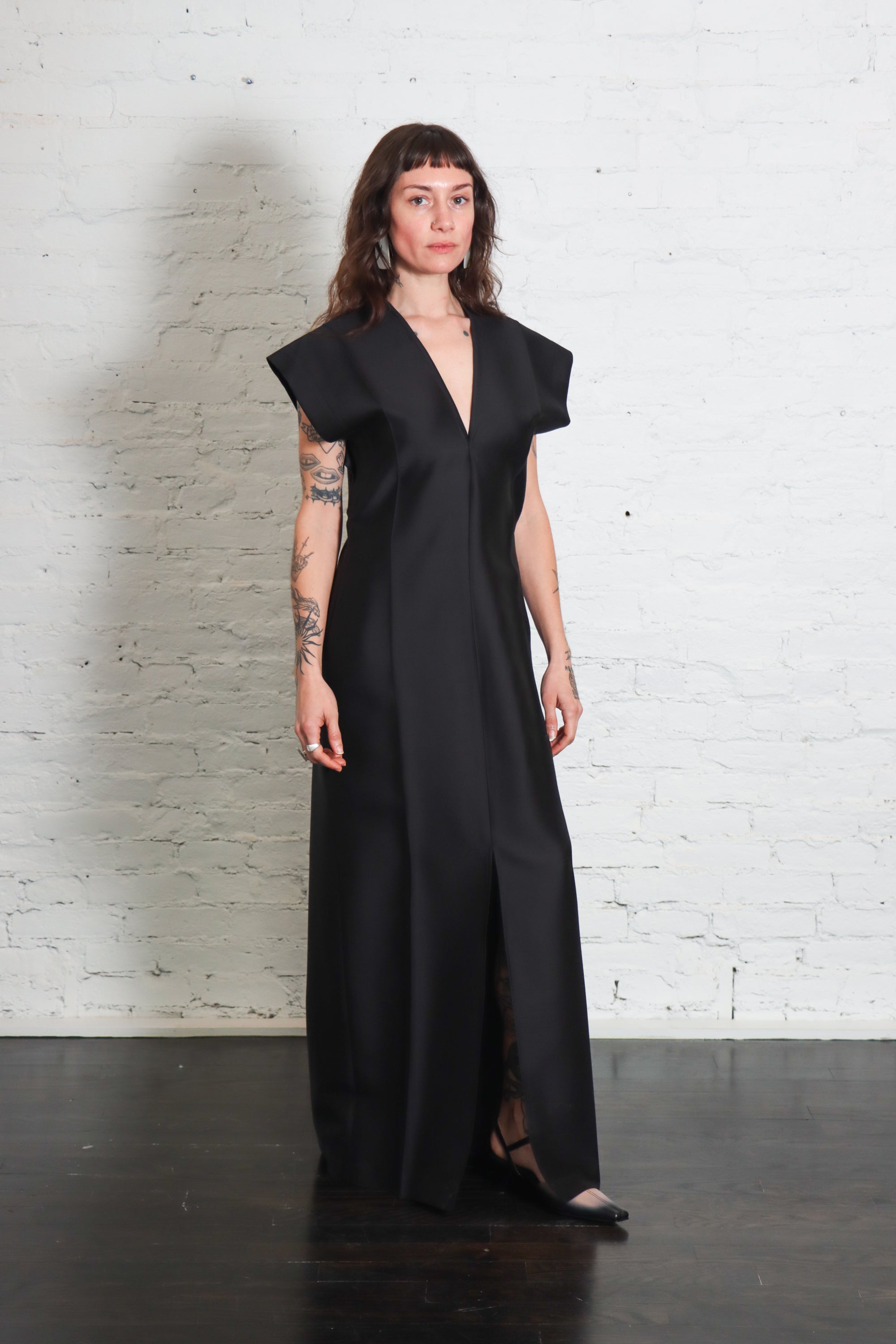 rachel comey black dress Sema in by – Idlewild black suede leather shoes Andrea & Leo A1237 shoulder asymmetric neckline Shoe size:8