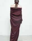 Serius T Dress in Burgundy by Nicholas K-Dresses-Nicholas K-Idlewild