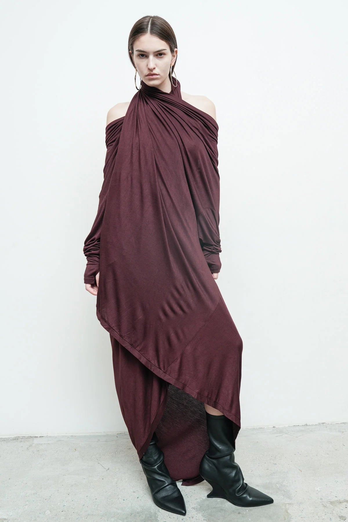 Serius T Dress in Burgundy by Nicholas K-Nicholas K-Idlewild-Cincinnati