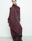 Serius T Dress in Burgundy by Nicholas K-Nicholas K-Idlewild-Cincinnati