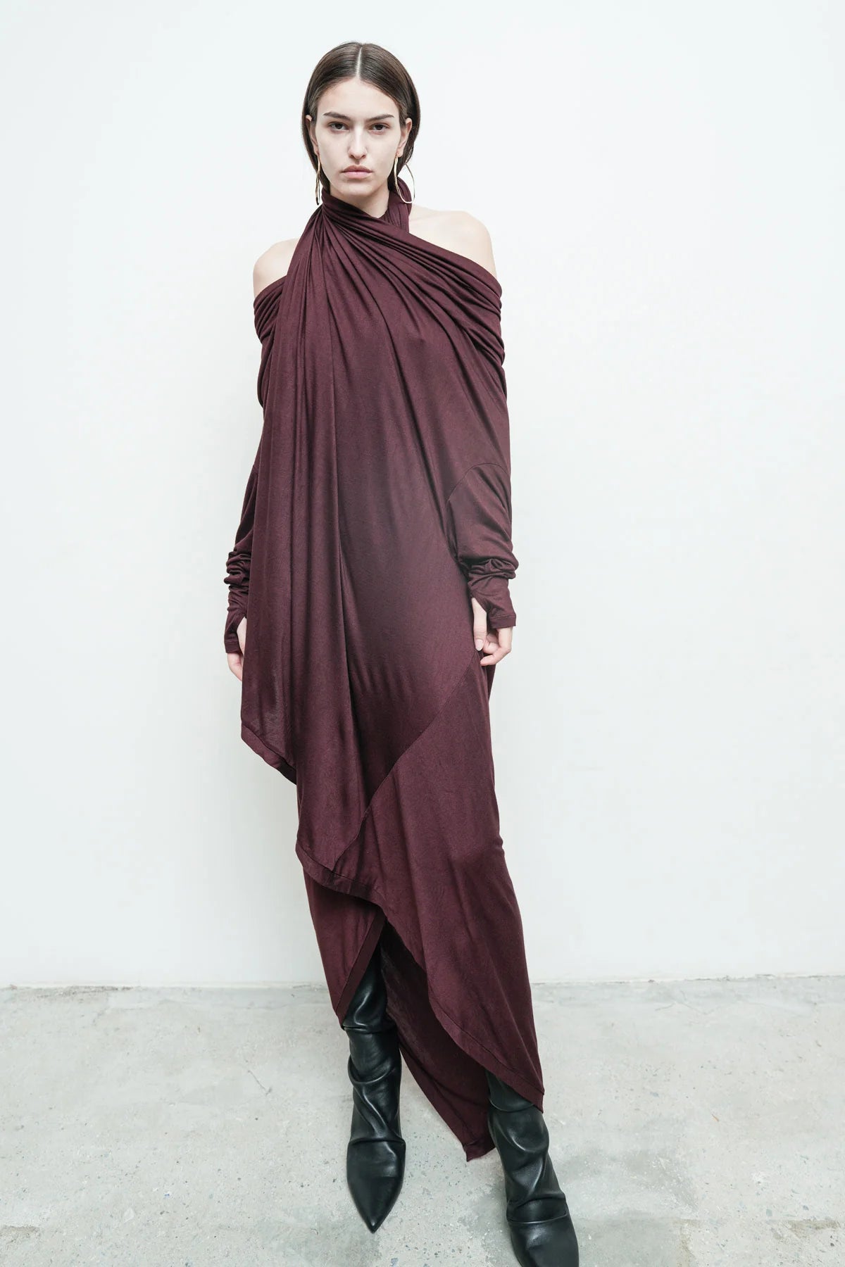 Serius T Dress in Burgundy by Nicholas K-Nicholas K-Idlewild-Cincinnati