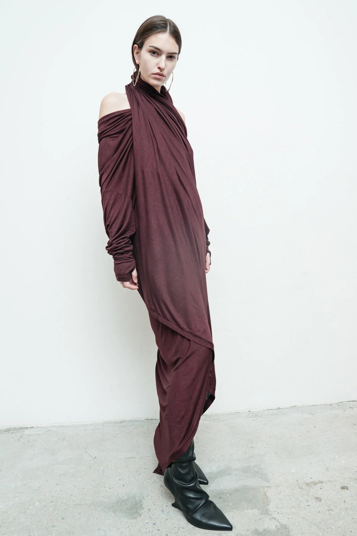 Serius T Dress in Burgundy by Nicholas K-Nicholas K-Idlewild-Cincinnati