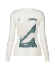 Shadow Study Chiffon Twist Long Sleeve Top in Light by Issey Miyake-Tops-Issey Miyake-Idlewild