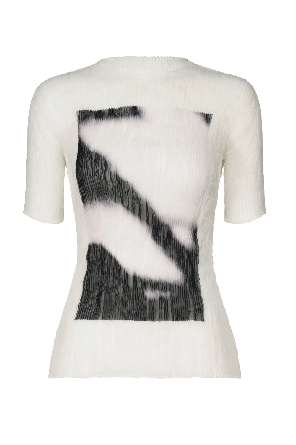 Shadow Study Chiffon Twist Short Sleeve Top in Shadow by Issey Miyake-Issey Miyake-Idlewild-Cincinnati