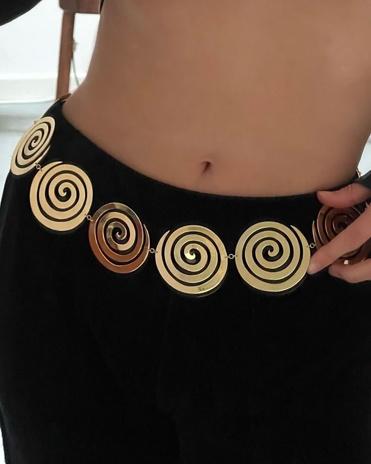 Shailey Spiral Belt in Gold by Eyland-Eyland-Idlewild-Cincinnati