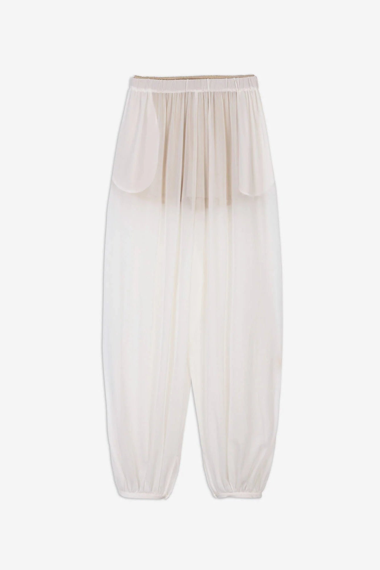 Sheer Balloon Pant in Bianco by Alysi-Alysi-Idlewild-Cincinnati