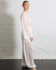Sheer Balloon Pant in Bianco by Alysi-Alysi-Idlewild-Cincinnati
